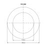 MCALPINE WC17-110 takarórózsa WC-bekötőhöz, 110mm 