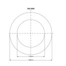 MCALPINE WC17-110 takarórózsa WC-bekötőhöz, 110mm 