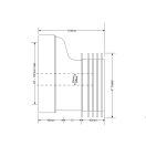 MCALPINE WC-CON4 WC bekötő excenter 2 cm elhúzással, DN100/110 x 130mm