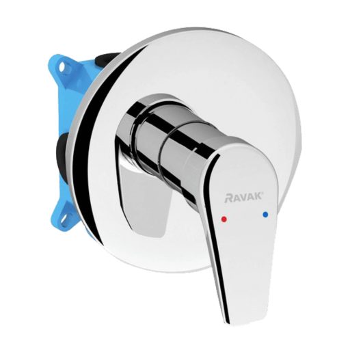 X RAVAK Neo NO 066.00 falba süllyesztett zuhany csaptelep R-Boxhoz