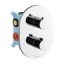 X RAVAK Chrome CR 067.00 falsík alatti 3 utas termosztátos csaptelep R-Box Multihoz