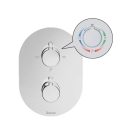 X RAVAK Chrome CR 067.00 falsík alatti 3 utas termosztátos csaptelep R-Box Multihoz