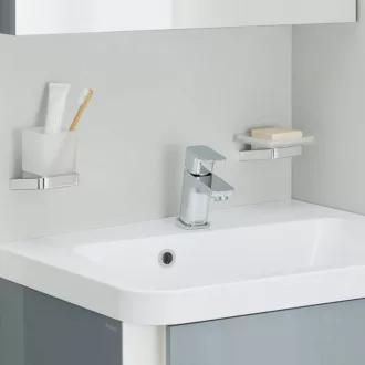 RAVAK 10° Free TD F 012.00 króm mosdó csaptelep egykaros karral, oldalnézetben