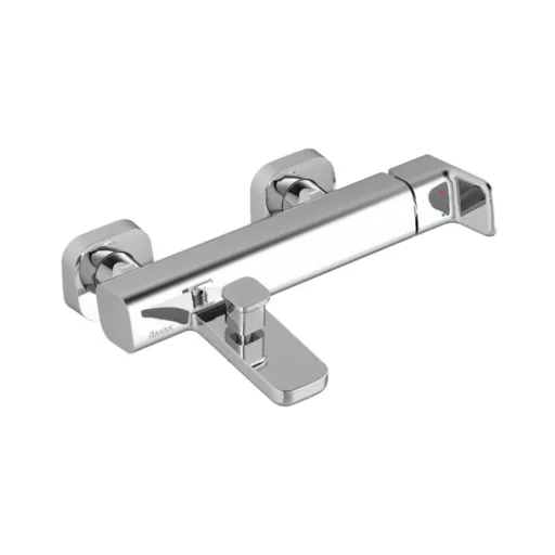 Ravak 10° Free TD F 022.00/150 króm kádtöltő csaptelep fali termosztátos, oldalnézet