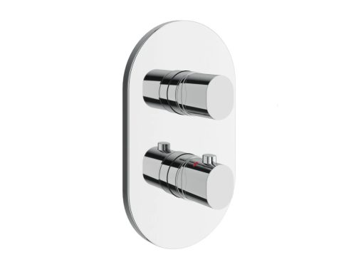 Ravak Chrome II 067.00 háromutas termosztátos süllyesztett kád csaptelep