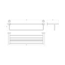 RAVAK Chrome CR 330.00 polcos törölközőtartó, 66 cm