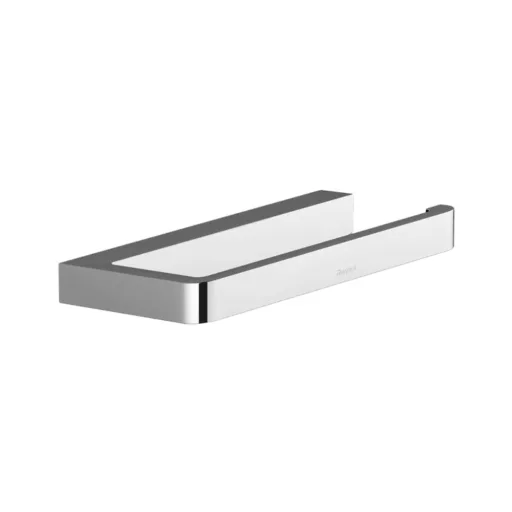 RAVAK 10° TD 400.00 szögletes króm WC-papírtartó fedél nélkül, oldalnézet