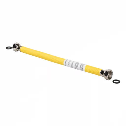 FixTrend bordázott nyújtható gáz flexibilis cső 30 - 60 cm, 1/2" BB