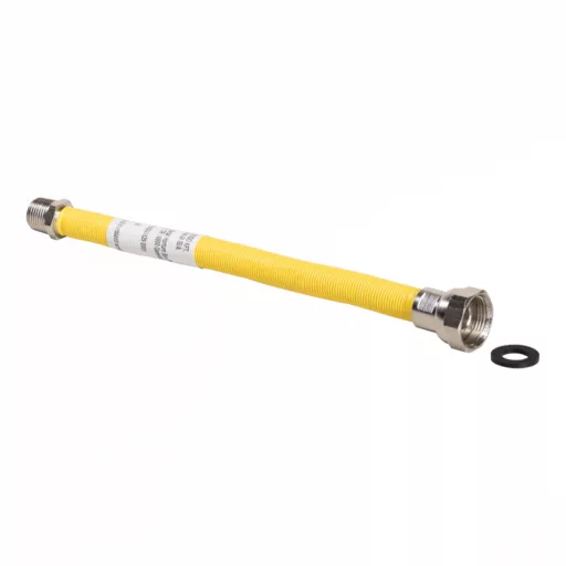 FixTrend bordázott nyújtható gáz flexibilis cső 50 - 100 cm, 1/2" - 3/4" KB