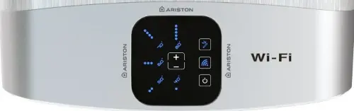 Az Ariston Velis Evo Wi-Fi villanybojlerek érintőképernyős kijelzőfelülete