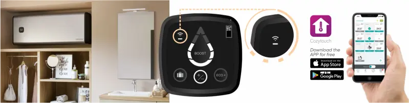 Atlantic Cozytouch wi-fi applikáció távoli eléréshez 